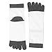 VWELL Toe Socks for Men Women Ankle Cotton Five Fingers Socks Low Cut Athletic Running Socks 4 Pairs Size 8-11