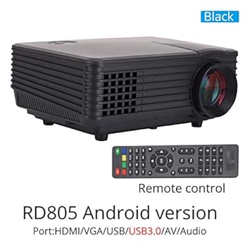 Proyector RD805AW 800 lúmenes Android 4.4 WiFi LED Tableta TV ...