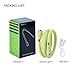 TSINGREE LED Neck Book Light, Reading Light, USB-C Rechargeable, Hands Free, 4 Super Bright LED Bulbs, 3 Adjustable Brightness, Best for Reading in Bed, Knitting, Walking, Jogging, Mending (Green)