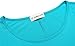 JollieLovin Womens 3/4 Sleeve Loose Fit Swing Tunic Tops Basic T Shirt(1X,Lake Blue)