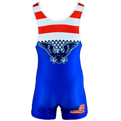 Max5 Professional Wrestling Singlet (American Style, Large) - Thumbnail 4