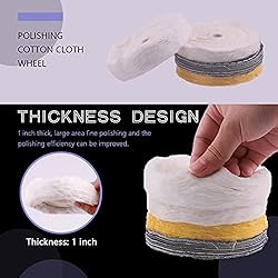 Swpeet 7Pcs 4" Buffing Polishing Wheels Polish Pad