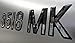 Boat Registration Stickers - Domed Carbon Fiber Numbers with Red Outline