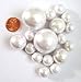 150 Floating White Pearls- Large Sizes- Fills 2 Gallons of The Floating Transparent Water Gels for Your Vases- with Pre-Measured Prep Bags- and 6 Warm White Submersible Fairy Lights Strings