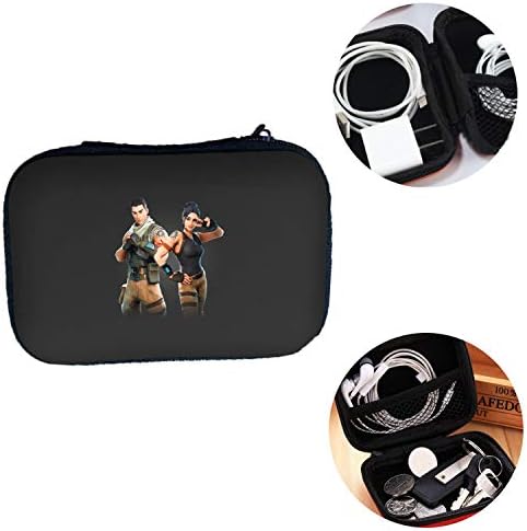 C0oow Fort-nite Battle Royale Headphones Cases, Portable Storage Bags Travel Carrying Case for Bluetooth Wireless Headphones, iPhones Earbuds, Charger, Airpods, USB Flash Driver