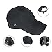 Zinnor Baseball Bump Cap Lightweight Safety Hard Hat Head Protection Cap Adjustable Protective Hat (Black)