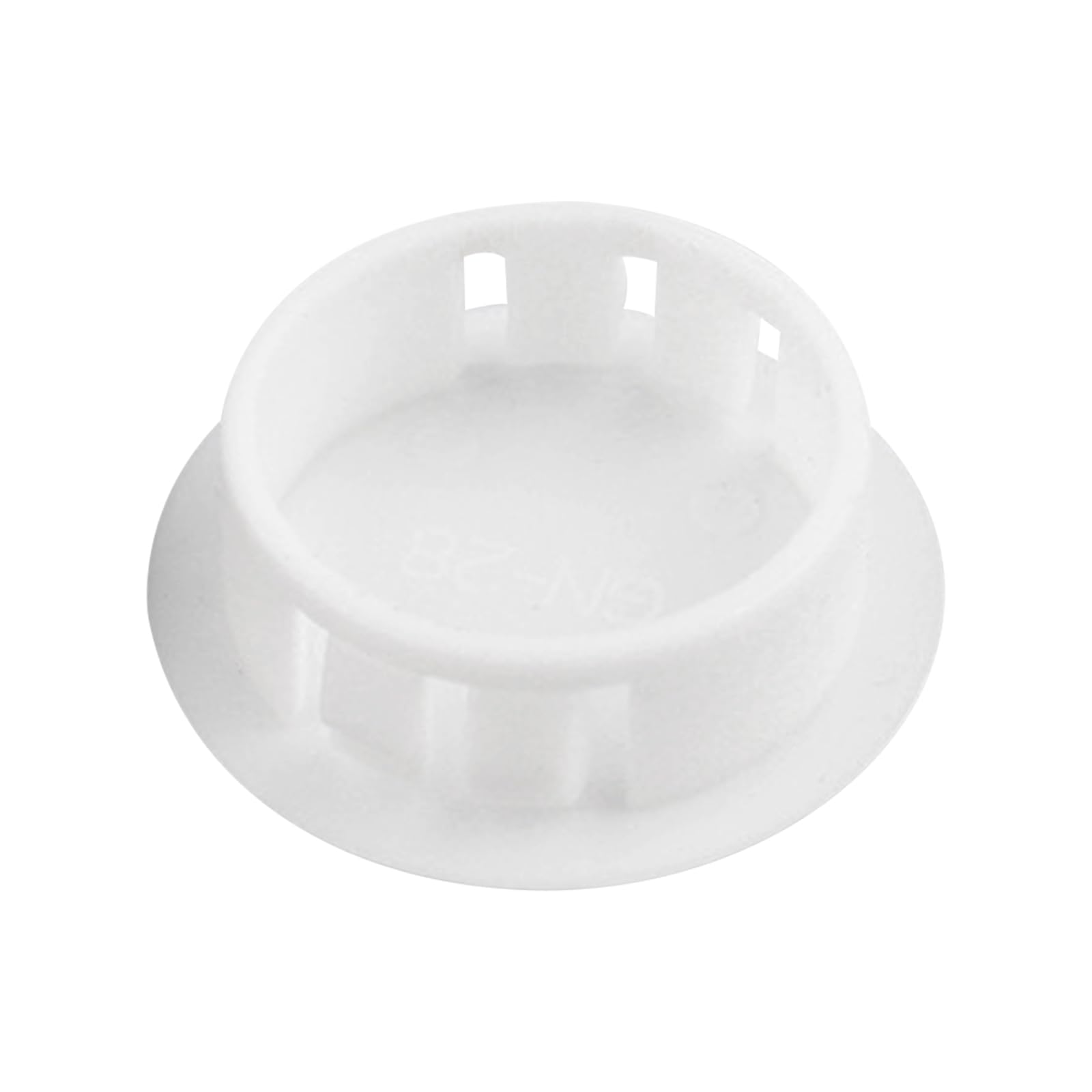Leliafleury 100PCS 13mm Plastic Hole Plugs Round Button Plugs Snap on Type Screw Caps White Screw Hole Covers for Kitchen Cabinet Furniture
