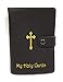 My Holy Cards Brown Gold Stamped Leatherette Prayer Card Holder
