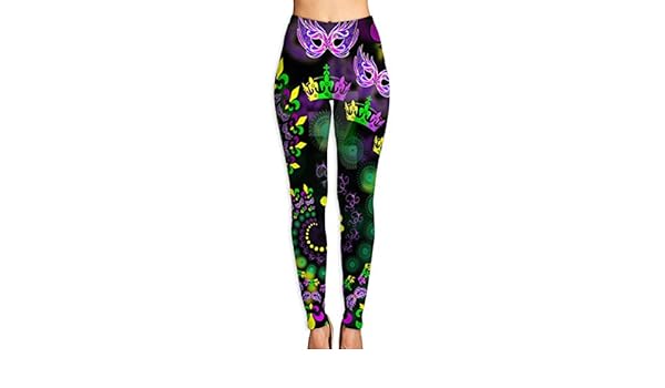mardi gras yoga pants