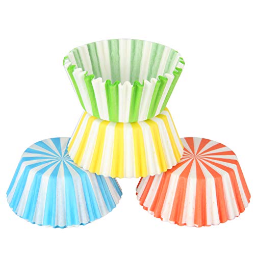 Baking Paper Cups Muffin Liners Cupcake Paper Liners Disposable Baking Cup Colorful Cup Standard Size for Baking, Pack of 200