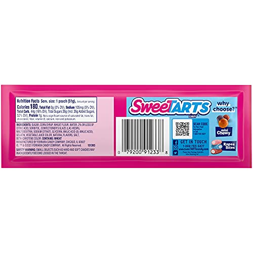 SWEETARTS SOFT & CHEWY ROPES PACKAGE, 1.8 OZ