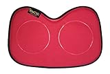 SKWOOSH Row Pad Cushion for Masters, Students, Scullers, Dragonboat | Gel pressure sitz bone comfort relief (Red)