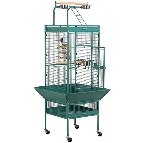 go2buy Wrought Iron Select Bird Cage Parrot Cockatoo Birdcage Stands
