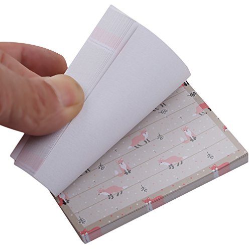 SOURBAN Floral Sticky Note Cartoon Animal Self-Stick Memo Notes Pads 80sheets,Fox - //coolthings.us