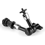 SMALLRIG Articulating Rosette Arm Max 7 Inches Long with Cold Shoe Mount & Standard 1/4"-20 Threaded Screw Adapter - 1497
