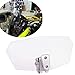 Lisyline Adjustable Clip On Windshield Extension Spoiler Wind Deflector WindScreen Protector For Universal Motorcycle