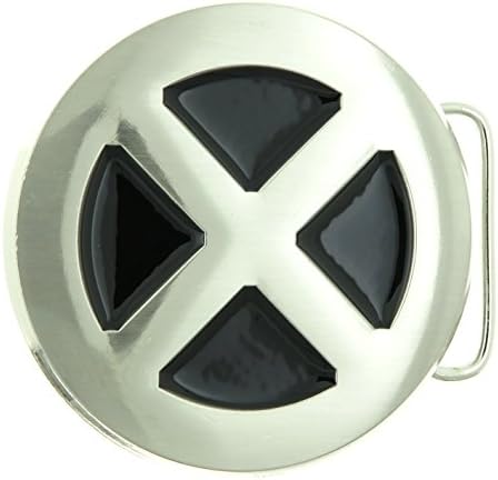 X-Men Chrome/Black Belt Buckle