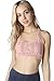 NIKIBIKI Women Seamless Peephole Racerback Bralette, Made in U.S.A, One Size (Vintage Rose Quartz)