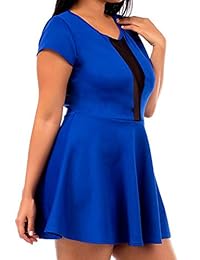 810 - Peek a Boo Mesh Panel Short Club Cocktail Dress   Top