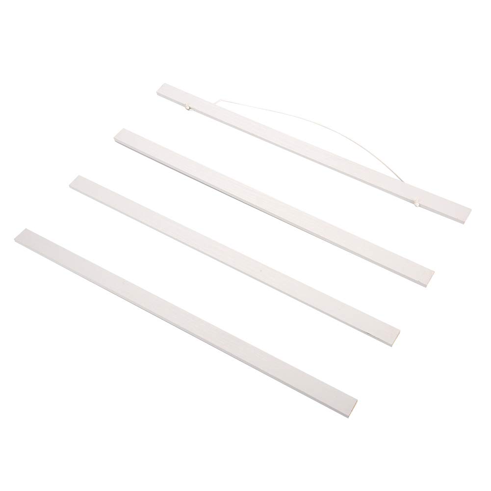 Poster Hanger Wooden Magnetic Poster Frame Hanger DIY Poster Scroll Prints Artwork Hanger Wall Art Hanger Hanger Hanging Kit for Canvas Artwork Art Print, White (80cm)