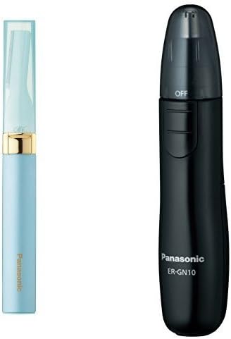Amazon パナソニック フェイスシェーバー フェリエ 緑 Es Wf40 G エチケットカッター 黒 Er Gn10 K セット パナソニック Panasonic フェイス 眉シェーバー