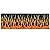 1 Metallic Fire Flame Banner Nascar party Decoration Hot Choppers