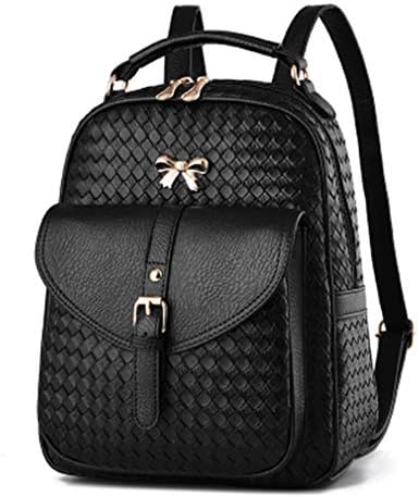 Women Black Leather Backpack Brand Quality Girls Travel School Bags XA679H
