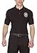 HPU Security Polo Shirt Deluxe 100% Cotton Pre-Shrunk Black with White Letters (L)