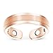 Smarter LifeStyle Elegant Titanium Magnetic Ring for Men and Women - Magnetic Titanium Ring (Rose Gold | Size: 07)