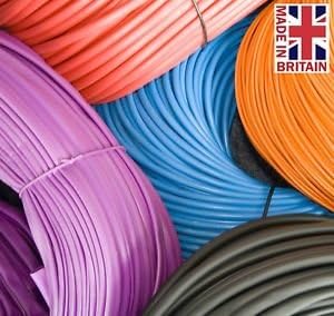 1.5mm Flexible PVC Sleeving Cable Wiring Harness Electrical Insulation 10mtrs Various Colours (Blue)