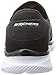 Skechers Men's Equalizer Persistent Slip-On Sneaker, Black/White, 12 M US