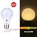 TOPCHANCES 7W E27 Dusk to Dawn Energy Save Smart Automatic Sensor LED Ball Bulbs, Warm White 3000K