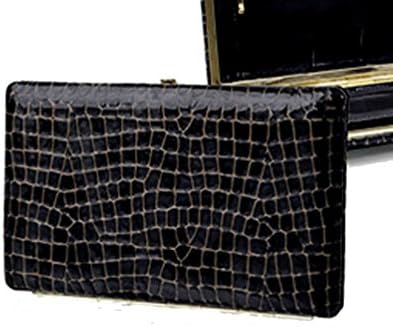 Abas Full Frame Clutch in Mosaic (772-91) (Black)