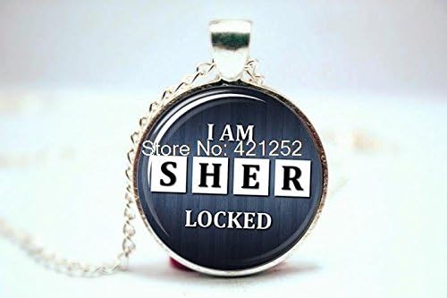 Pretty Lee 2015 Fashion Bbc - Sherlock Holmes Inspired Sherlocked Necklace Glass Photo Cabochon Necklace Christmas gift