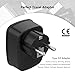 Schuko Germany France Power Adapter, TESSAN Europe Travel Grounded Plug with 2 USB Ports, European Outlet Adaptor for US to Norway Poland Iceland Spain (Type E/F)