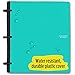 Five Star Flex Hybrid NoteBinder, 1-1/2 Inch Binder with Tabs, Notebook and 3 Ring Binder All-in-One, Teal (38681)