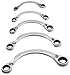 GEARWRENCH 5 Pc. 12 Pt. Reversible Half Moon Double Box Ratcheting Wrench Set, Metric - 9850
