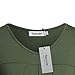 Short Sleeve Night Shirts,Tencole Plus Sized Dressy Stylish Yoga Junior,Army Green,Large
