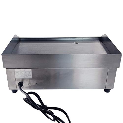 TAIMIKO Commercial Electric Griddle Flat Top Grill HotPlate Kitchen Grill CounterTop Stainless Steel Thermostatic Control 1500W 22" One Year Warranty
