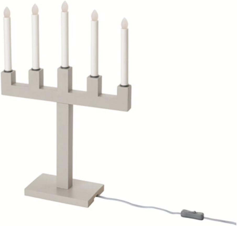 IKEA FULLTALIG Candlestick, set of 3 Powder Coating Black Aluminum Candlestick Holder for taper candles, Table Romantic for Wedding, Birthday, Dinner Home & Bar Decorative (No LED Candle Included): Home & Kitchen