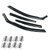 MAGICKIT In kanaal Windgeleiders,Voor & Achter Raamgeleiders met Winddeflector Clips, AcrylAutoruit Regenwachten Auto…