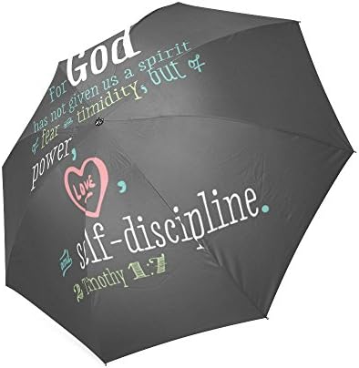 Hot Sale Christian For God has not given us a spirit of fear timidity Foldable Umbrella Compact Umbrella