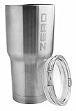 Tumbler Travel Mug - Premium Grade Stainless Steel Double-Walled Vacuum Insulated 30 oz + Crystal Clear Lid – Keep Cold Drinks Cold + Coffee / Tea Hot, Eco-friendly – Built to Last a Lifetime