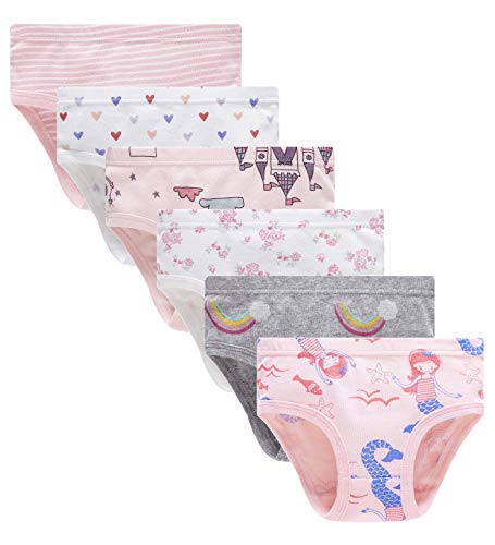 Family Feeling Little Girl Underwear Toddler Panties Big Kids Undies Soft 100% Cotton
