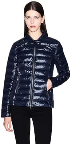 Armani Exchange A|X Women's Quilted Down Jacket, Navy Icon, S