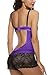 Avidlove Women Lingeries Strap Babydoll Lace Outfits Patchwork Sleepwear Jumpsuit