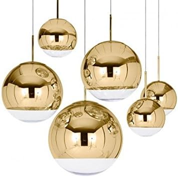Medium Mirror Ball Pendant Lamp (Gold)