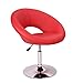 Roundhill Furniture Adjustable Swivel Accent Chair, Single, Red