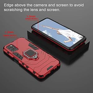 XIFAN Custodia per Oppo A52, Nuovo [Robusto] Tattico Anello Metallico Cavalletto [Funziona con Il Supporto Magnetico per… - immagine 4