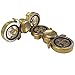 Amperer Brass Hand Spinner 4-6min, Fidget Spinner EDC Toy Metal Spinning Tops Gyro, Premium Bearing, Ultra Duarable (Brass 1)